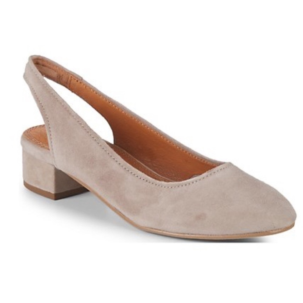 Seychelles Electric Suede Slingback Block Heels